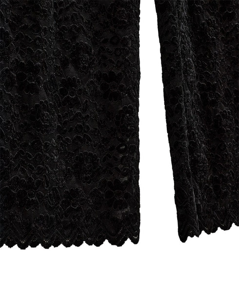 Freequent FQGry Black Lace Pants 207143