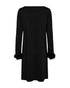 Freequent FQELVA A-Line Boat Neck Dress Black 207295