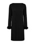 Freequent FQELVA A-Line Boat Neck Dress Black 207295