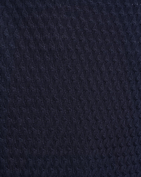 Freequent FQDODO Navy Organic Cotton V-Neck Patterned Pullover 207400