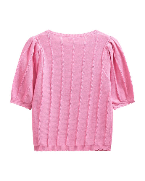 Freequent FQMORA Wild Orchid Embroidered Pattern Pullover 207446