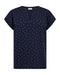 Freequent Viva Tee Spot Navy Blazer Star Off White 7105 Organic Cotton 207663