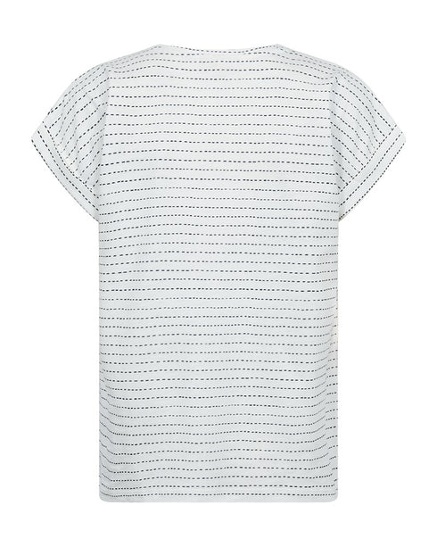 Freequent FQVIVA T-Shirt Star Off-White Navy Allover Dots Organic Cotton 207665