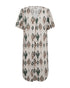 Freequent FLOI Dress Green and Beige Moonbeam w. Dark Forest 207677