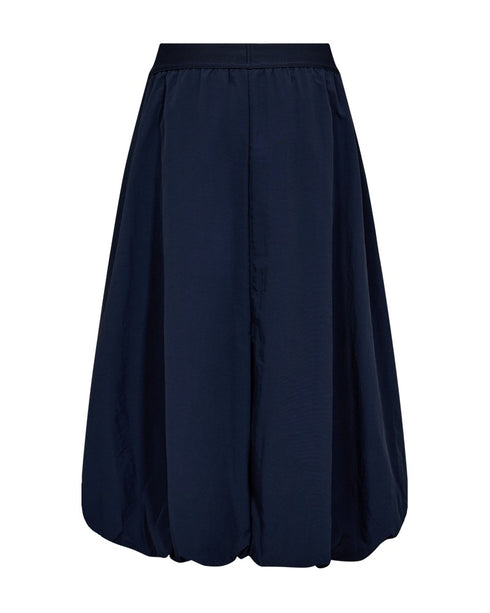 Freequent Womens Navy FQMONO Pleated Balloon Skirt 207697