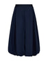 Freequent Womens Navy FQMONO Pleated Balloon Skirt 207697