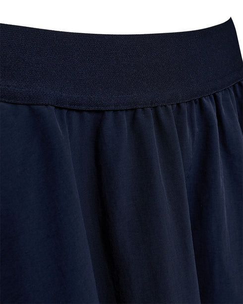 Freequent Womens Navy FQMONO Pleated Balloon Skirt 207697