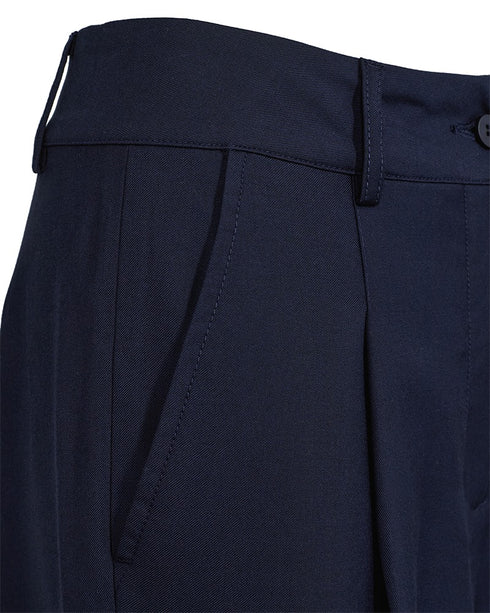 Freequent FQYASMIN Navy Wide Leg Pleated Trousers 201198