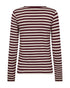 Freequent FQLIANA Striped Long-Sleeve Top 207833 Port Royale Wine and Moonbeam