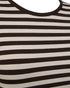 Freequent FQLIANA Striped Long-Sleeve Top 207833 Mole Brown and Moonbeam