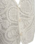 Freequent CROSSY Lace Waistcoat Beige Cotton Blend V-Neck 207902