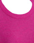 Freequent FQVICKI Short Sleeve Fine Knit Pullover Fuchsia Purple Rose Drop Shoulder 208117