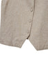Freequent FQVASI Waistcoat Sand Melange Silver Metallic Thread Linen Blend V-Neck
