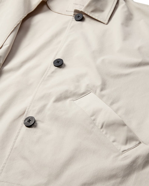 Freequent SAFRAN 208148 Short Sleeve Soft Cloak Jacket in Moonbeam