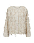 Freequent FQFOLLY 208157 Textured Fringe Jacket in Beige