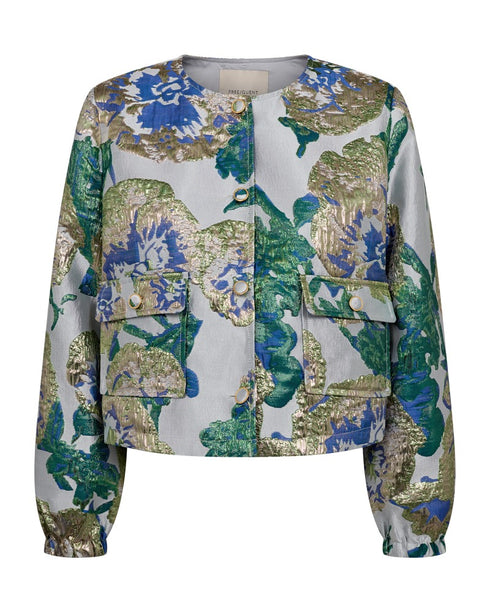 Freequent FQFAY 208169 Floral Jacket in Sweet Lilac with Gold