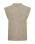 Freequent FQALPA Fine-Knit Alpaca Blend Vest 211502 Silver Mink Melange