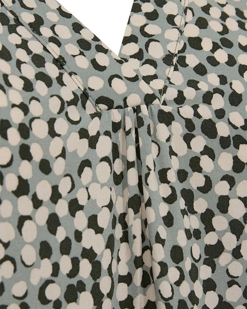 Freequent FQADNEY Three-Quarter Sleeve Blouse 211531 Iceberg Green and Moonbeam