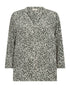 Freequent FQADNEY Three-Quarter Sleeve Blouse 211531 Iceberg Green and Moonbeam