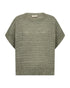 Freequent FQDIDO-BLOUSE Knit Short-Sleeve Top 211538 Iceberg Green Melange