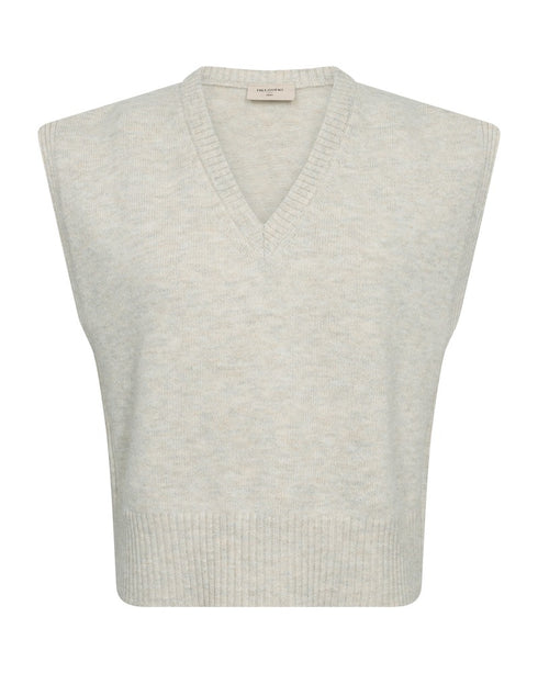 Freequent FQDUSTIN Fine-Knit Vest 211694 Beige