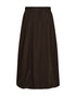 Freequent FQESFENNY Crinkled A-Line Midi Skirt 211795 Mole Brown