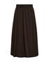 Freequent FQESFENNY Crinkled A-Line Midi Skirt 211795 Mole Brown