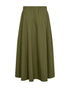 Freequent FQESFENNY Crinkled A-Line Midi Skirt 211795 Calliste Green