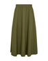 Freequent FQESFENNY Crinkled A-Line Midi Skirt 211795 Calliste Green