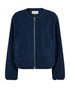 Freequent FQTEDDY Recycled Polyester Teddy Jacket 211816 Moonlit Ocean Blue