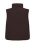 Freequent FQRAVI Reversible Faux Fur Vest 211926 Mole Brown and Moonbeam