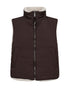 Freequent FQRAVI Reversible Faux Fur Vest 211926 Mole Brown and Moonbeam