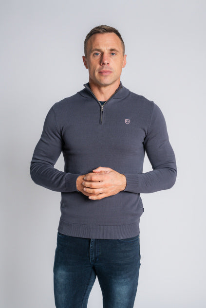 Tommy Bowe XV Kings Perpignan Long Sleeve 1/4 Zip Top