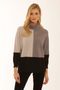 Pomodoro Colour Block Roll Neck Jumper – Women’s Casual Knitwear 12562