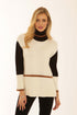Pomodoro Roll Neck Jumper with Tipping - 32550