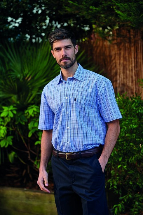 Champion Poole Blue Short Sleeve Shirt 308-3108