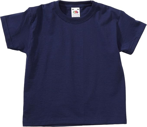 Fruit of the Loom Kids 3-Pack Classic Short Sleeve T-Shirts - Navy
