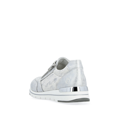 Remonte Women's Silver Zip & Lace Sneakers – R6700-91 – Dervans Fashions