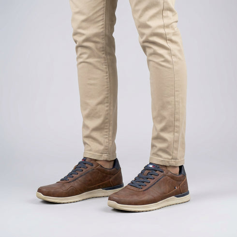 Tommy Bowe Concept Twenty Four Laced Tobacco Trainer — Regular Fit
