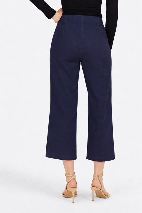 Robell Efi 09 Navy Relaxed Fit 65cm Pull-On Trousers 51539 5499 69