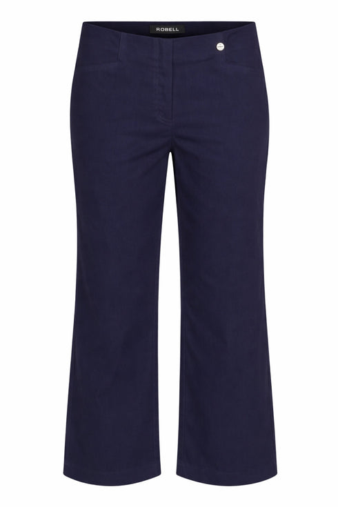 Robell Efi 09 Navy Relaxed Fit 65cm Pull-On Trousers 51539 5499 69