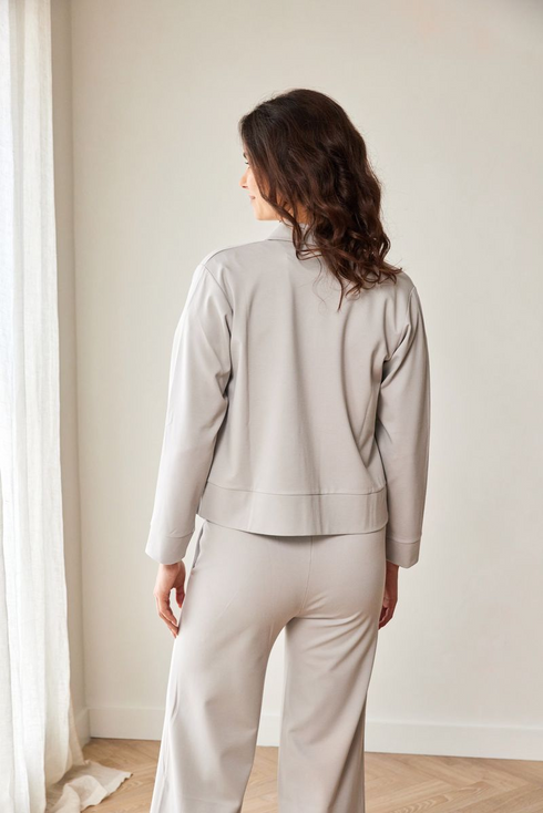 Peruzzi Women's Soft-Touch Deep Cuff Trousers 81 Silver S2611400
