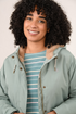 Lighthouse Scarlet AW26 in Sage Faux Fur Lined Waterproof Mid-Hip Coat