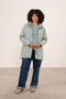 Lighthouse Scarlet AW26 in Sage Faux Fur Lined Waterproof Mid-Hip Coat