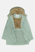 Lighthouse Scarlet AW26 in Sage Faux Fur Lined Waterproof Mid-Hip Coat