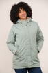 Lighthouse Scarlet AW26 in Sage Faux Fur Lined Waterproof Mid-Hip Coat