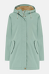 Lighthouse Scarlet AW26 in Sage Faux Fur Lined Waterproof Mid-Hip Coat
