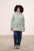 Lighthouse Scarlet AW26 in Sage Faux Fur Lined Waterproof Mid-Hip Coat