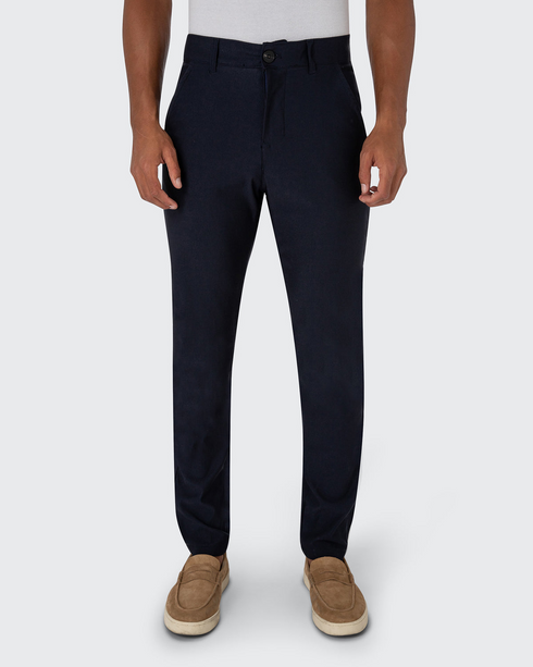 Walker and Hunt Smart Pant Super Stretch Chino Navy