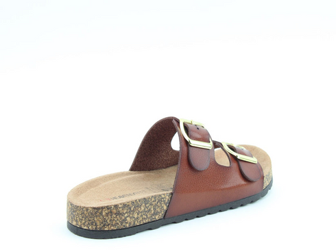 Heavenly Feet Harmony2 Redwood Vegan Friendly Bio Sandal Twin-Buckle Slider 2.5cm Sole